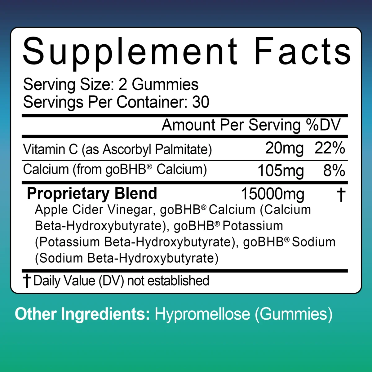 Keto Gummies - Burn Fat, Weight Management, Speed Up Metabolism, Digestive Health, Appetite Control - 60 Gummies - Image 2