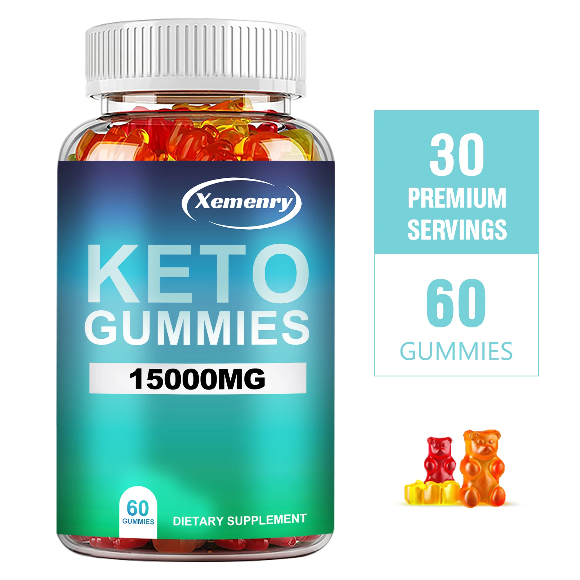 kf-Adce537804b6f4c4ea12bb62742099ef3D Keto Gummies - Burn Fat, Weight Management, Speed Up Metabolism, Digestive Health, Appetite Control - 60 Gummies - Image 1