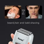 Original Kemei Finishing Fade Rechargeable Electric Shaver Hair Beard Cleaning Electric Razor For Men Bald Head Shaving Machine - Image 4