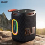 Zealot-S122 Bluetooth Speaker BT5.3 Wireless IPX6 Waterproof Shower Speaker,25W HiFi Stereo Sound,TWS Pairing,20H Music Playtime