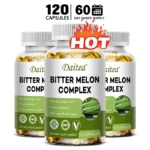 Bitter Melon Extract Capsules, Promote Digestive Health, Healthy Blood Sugar Levels, Multivitamin Supplement, Non-GMO