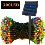 300LED Solar Christmas Lights Outdoor Waterproof 8 Modes Solar String Lights for Garden Xmas Decorations Starry Fairy Lights