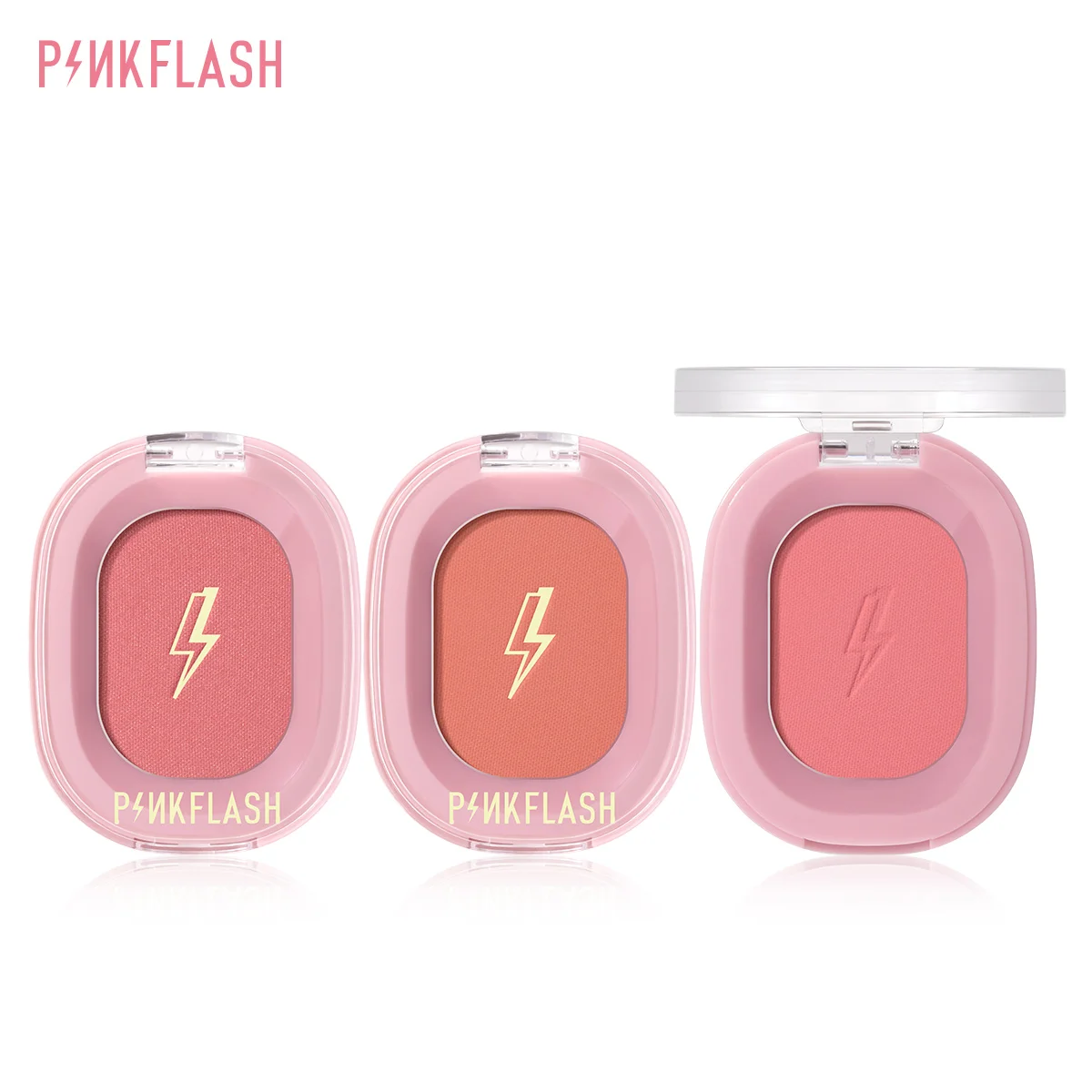 kf-S108c0376a3624c8181d1bb074f6d90b47 PINKFLASH Makeup Blush Matte Sun-Finish Long Lasting Face Blusher Contour Powder Beauty Peach Pink Korean Makeup Blush - Image 1