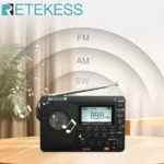 RETEKESS V115 Radio FM AM SW Portable Radios Rechargeable Radio Batteries multiple bands USB Recorder Speaker for Elders TX32