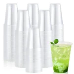 50/100PCS Disposable Clear Plastic Cup Outdoor Picnic Plastic Cup Drinking Cup for Parties Birthdays Weddings Camping Utensils