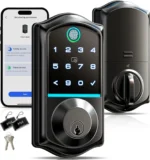 Veise VE017 Fingerprint Smart Door Lock, App Control, 7-in-1 Keyless Entry, Auto Lock, Emergency Power Port