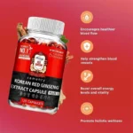 Korean Red Ginseng Supplement - Supports Overall Health, Boosts Energy Production, Relieves Stress - 120pcs - Image 6