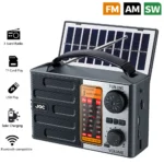 Portable Radio AM FM Rechargeable Shortwave Radios Battery Powered Full Waves support USB TF MP3 Player with Bluetooth Speaker