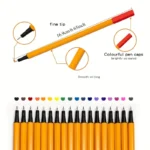 12/24pcs Colorful Fine Liner Pen Set,Waterproof Color Markers for Drawing, Office Notes,School Stationery Gift，Classroom Marking - Image 5