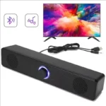 PC Soundbar Wired and Bluetooth Speaker USB Powered Soundbar for TV Pc Laptop Gaming Home Theater Surround Audio System