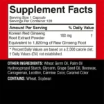 Korean Red Ginseng Supplement - Supports Overall Health, Boosts Energy Production, Relieves Stress - 120pcs - Image 2