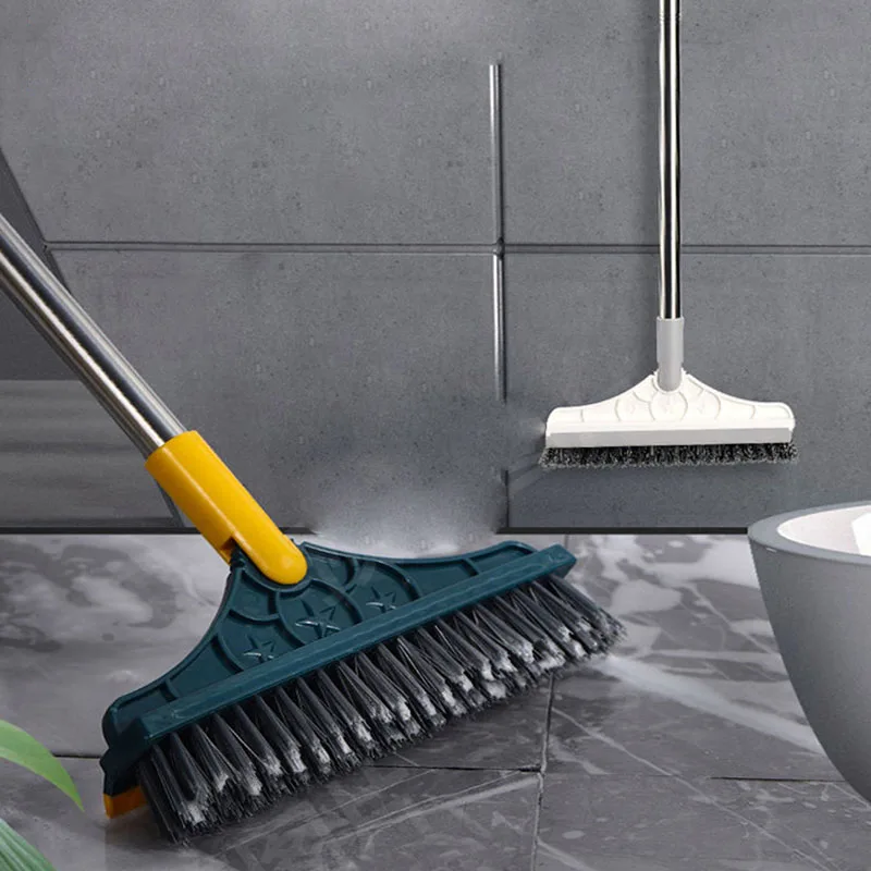 kf-S3819b9becfe1436a9493c9752183d9ddQ Bathroom Floor Brush Wash the floor Brush the ground Seam Brush Tile Long Handle Wall Wash Toilet Cleaning - Image 1
