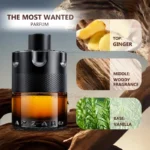 The Most Wanted Eau de Parfum Intense – Woody & Spicy Cologne for Men with Fougère and Ambery Notes Amber Wood, Cardamom - Image 2
