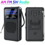 Portable AM/FM/SW Radio Battery Operated Radio with Earphone Jack Pocket Radio Small Radio for Outdoor Camping Emergency