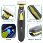 MLG Electric Shaver For Men and Women Portable Full Body Trimmer USB T Shaped Blade Razor For Beard Armpit For Washable - Image 2