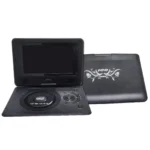 Portable DVD Player with 270° Swivel HD Large Screen Support Games FM Radio Home Car TV DVD Player with MP3 Disc Copy Function