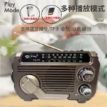Portable AM/FM/SW Radio Solar Hand Crank Emergency Radio Support USB TF Card 800mAh Multi Band Radio with LED Flashlights - Image 2