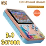 G5 500 In 1 MINI Game Handheld Game Players Portable Retro Video Console Boy 8 Bit 3.0 Inch Color LCD Screen Games