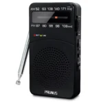 PRUNUS J-166 Portable Radio AM FM, Battery Operated Radio with Tuning Light, Back Clip, Excellent Reception, Transistor Radio - Image 2