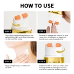 Lakerain Anti-wrinkle AH-8 Firming Neck Cream With Roller Neck Lifting Care Massage Neck Cream Moisturizing Beauty Neck Cream - Image 6