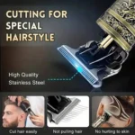 T9 LCD Electric Hair Clipper Oil Shaving Head Electric Pusher Carving Electric Shaver Rechargeble Hair Trimmer for Men Care - Image 2