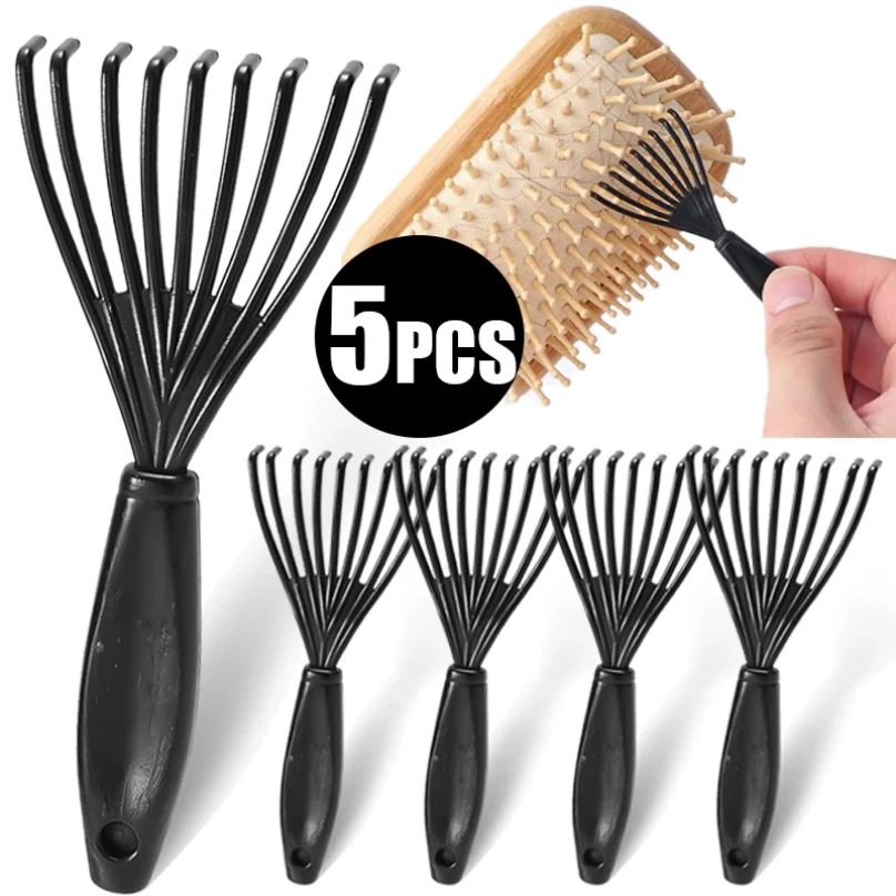 kf-S6e4b3ca47ef243a5bba1147b8b86393c3 Plastic Mini Comb Cleaner Embedded Hair Brush Hair Remover Household Handle Cleaning Brushes Cleaners Beauty Tools Accessories - Image 1