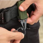 2/5 PCS.Tactical Hanging Buckle Molle Nylon Webbing Carabiner Belt Triangle Keychain for Outdoor Climbing Camping Tool Accessory - Image 3