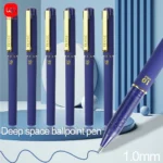 WQN-3/6/12PCS Creative Blue Gel Pen, 1.0mm Nib, High-Quality Blue Ink, Smooth Writing, Suitable For Technical And Office Supplie
