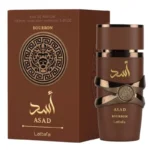 Lattafa Asad Bourbon for Unisex Eau de Parfum Spray, 3.4 Ounce