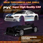 1:24 High Speed RC Drift Vehicle Cars Mustang 4WD Remote Control Racing Car Gift Competition Race Car Boys Toy Replaceable Tire - Image 5