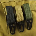 2/5 PCS.Tactical Hanging Buckle Molle Nylon Webbing Carabiner Belt Triangle Keychain for Outdoor Climbing Camping Tool Accessory - Image 2