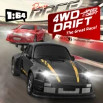 1/64 2.4G High speed Drift Rc Car 4WD Remote Control Car Four Wheel Drive Radio Controlled Mini GTR Racing Model Boy Toy GiftS - Image 2
