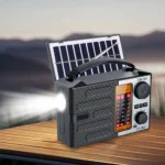 1200mAh Solar Radio with LED Flashlight BT Speaker Portable AM FM SW Radio Emergency Radio for Outdoor Camping Emergency - Image 3