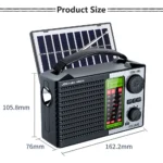 Portable Radio AM FM Rechargeable Shortwave Radios Battery Powered Full Waves support USB TF MP3 Player with Bluetooth Speaker - Image 6