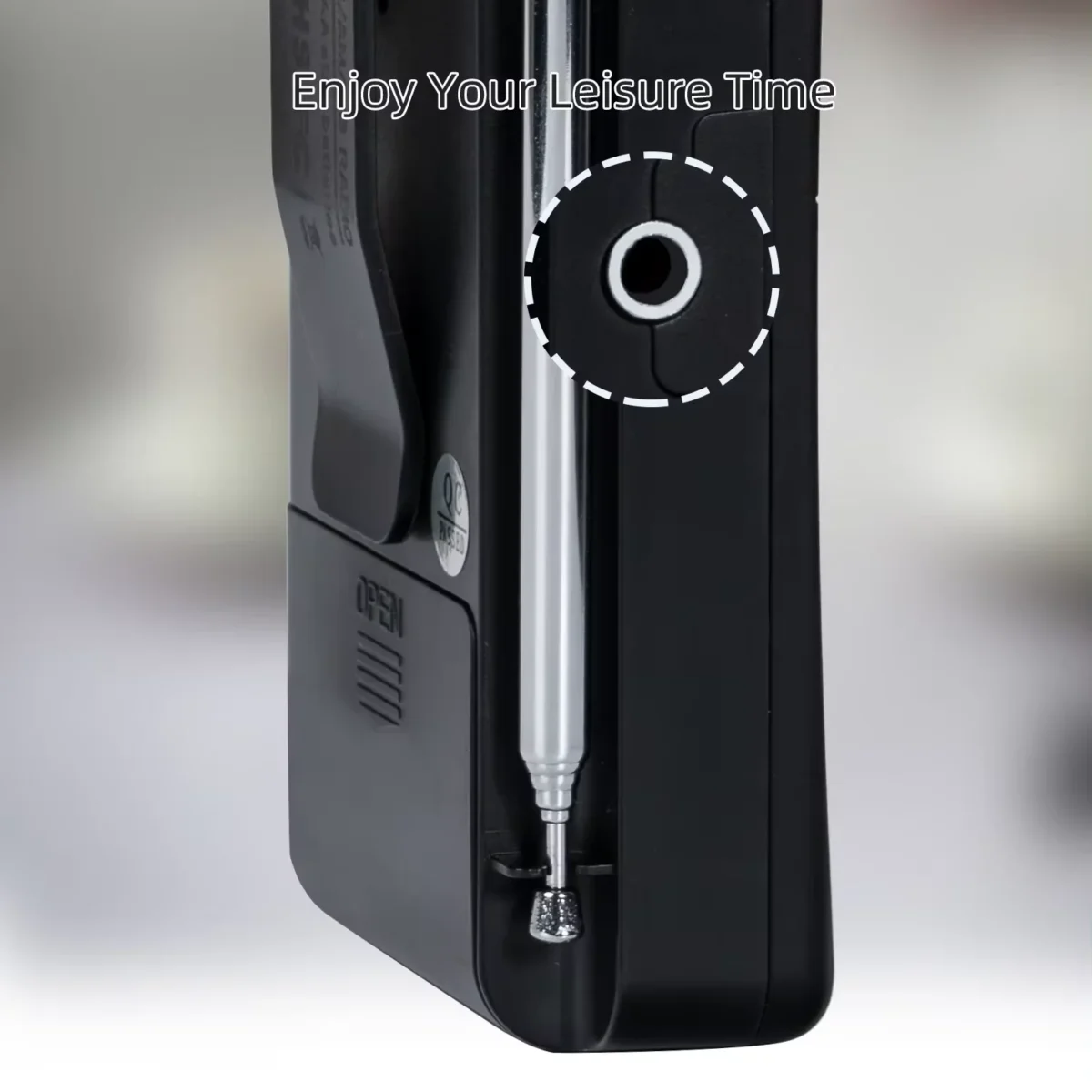 PRUNUS J-166 Portable Radio AM FM, Battery Operated Radio with Tuning Light, Back Clip, Excellent Reception, Transistor Radio - Image 6