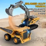 RC Excavator Dumper Car 2.4G Remote Control Engineering Vehicle Crawler Truck Bulldozer Toys for Boys Kids Christmas Gifts - Image 4