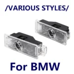 2PCS For E60 E46 E61 F07 F10 F11 F18 E63 E65 E90 E92 E93 E91 F30 LED Car Door Projector Welcome Ghost Shadow Light Accessories
