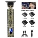 T9 LCD Electric Hair Clipper Oil Shaving Head Electric Pusher Carving Electric Shaver Rechargeble Hair Trimmer for Men Care - Image 5