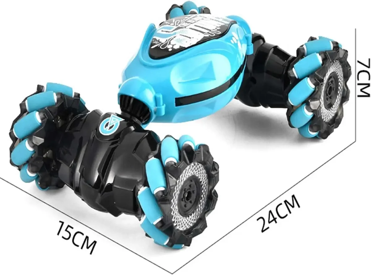4WD Stunt Car RC Toy, Remote Control Car for Boys & Adults, All Terrain Monster Trucks for Ages 4-12 with Lights & Music - Image 2
