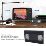 VCR Head Cleaner VCR VHS Head Cleaner Reusable Video Player Head Cleaning Tool Dry Technology No Fluid Required VHS Head Cleaner - Image 4