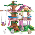 Friends City Tree House Summer Holiday Villa Castle Building Blocks Sets Figures Garden DIY Toys for Kids Girl Birthday Gift - Image 6