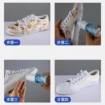 White Shoes Cleaning Tool Quick Stain Remover Whitening Polish for Casual Leather Sneakers Quick Cleaning Agent Whitening Soluti