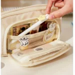 Pencil Case Large Capacity Pencil Pouch Handheld Pen Bag Cosmetic Portable Gift for Office School Teen Girl Boy Men Women Adult - Image 3