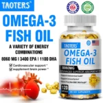 Fish Oil Omega 3 - Supports Eyes, Joints, Skin, Brain Function, Immune Health, Antioxidant