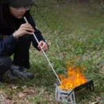 Outdoor Camping Blow Fire Tube Blowpipe Collapsible Tiny Beach Garden Tool Picnic Camping Equipment Blowing Fire Stick