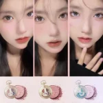 CUTE RUMOR Cosmetics Powder Blush Palette Matte Blusher Shades for Beautiful Long-Lasting Pigment Light Blush Korean - Image 5