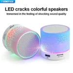 PHONEPACE A9 Bluetooth Speaker Mini Crack LED SD Card USB Subwoofer Portable MP3 Music Sound Column for PC Mobile Phone Etc. - Image 4