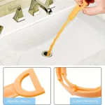 Drain Clog Remover Tool Set, Hair Catcher Sink Cleaner, Flexible Drain Unblocker for Bathroom Drain Pipe Cleaning - Image 3