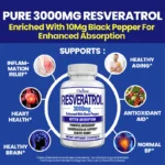 Natural Resveratrol Antioxidant Supplement - Balances Body Energy, Skin Cell Health, Brain Function and Immune System - Image 2