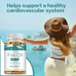 Omega-3 Fish Oil - Relieve Stress, Improves Memory,Supports Brain, Cardiovascular Health, Rich in DHA and EPA - 120 Capsules - Image 6